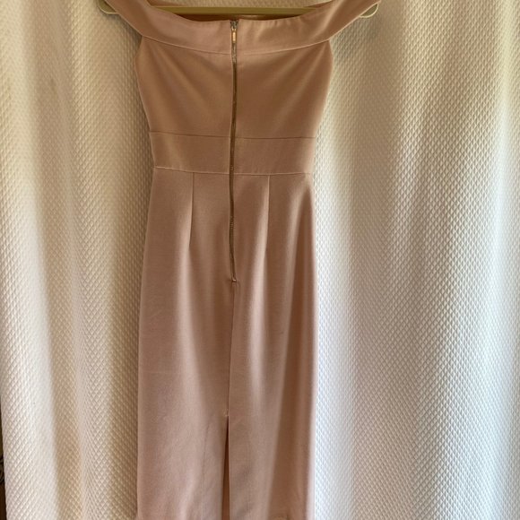 NICHOLAS Midi Dress: Off-The-Shoulder Cutout Pink - Picture 3 of 5